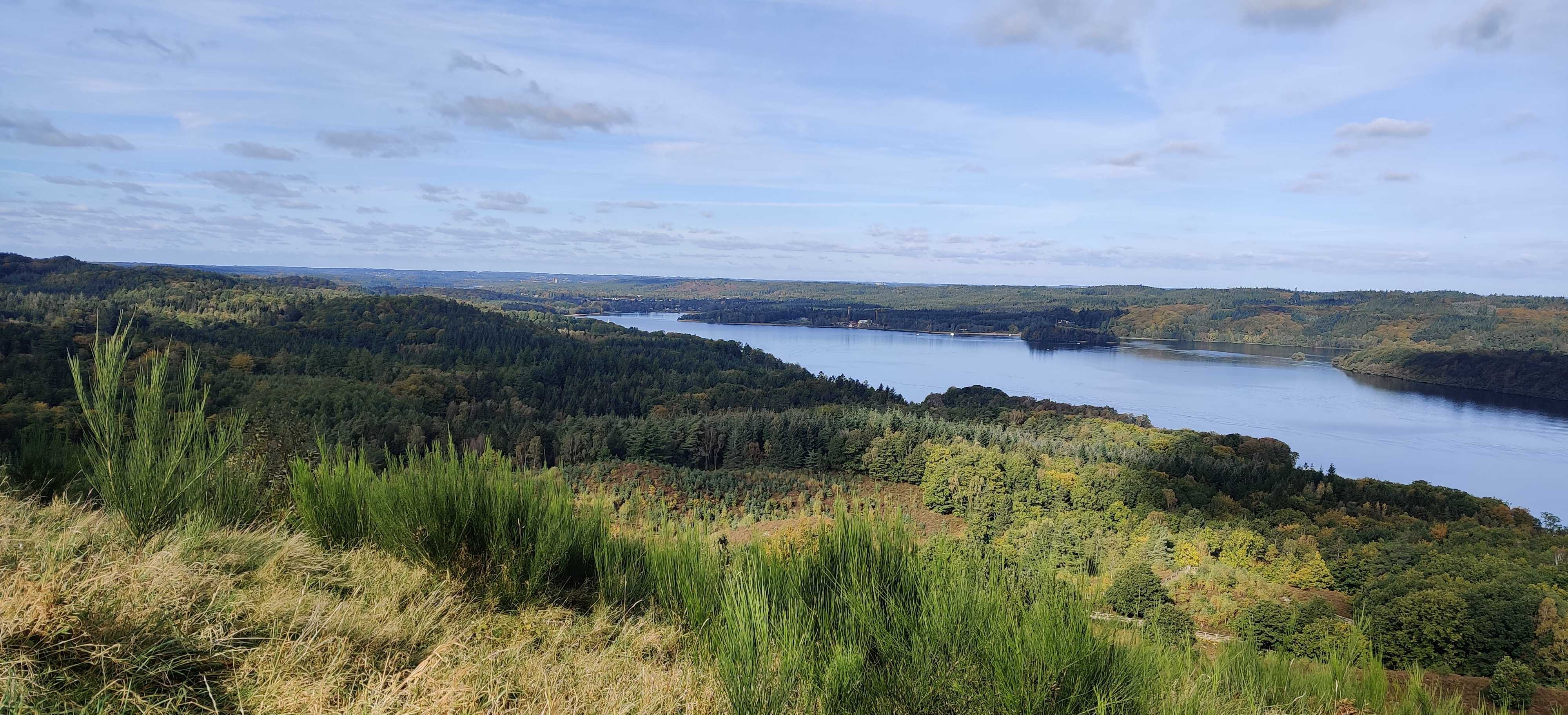 Udsigten fra toppen af Himmelbjerget